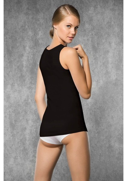 9343 BAYAN MODAL YUVARLAK YAKA SIFIR KOL BEYAZ ATLET fırsatları