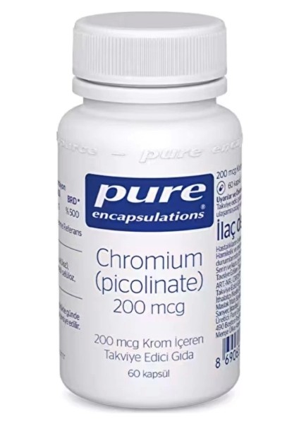 Chromium Picolinate 200 Mcg 60 Kapsül