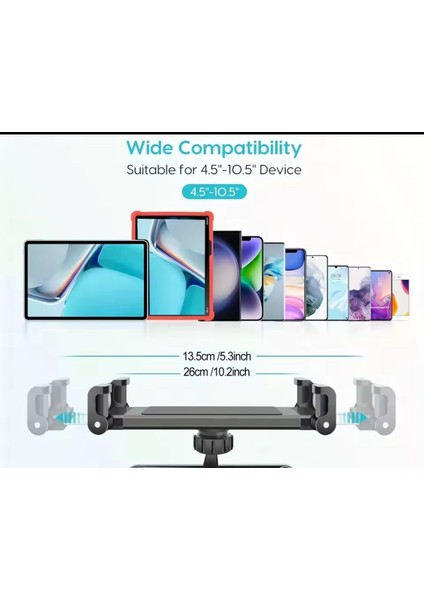 Lenovo Tab M11 TB330FU Uyumlu Araç Içi Koltuk Arkası 360° Tablet Tutucu modelleri
