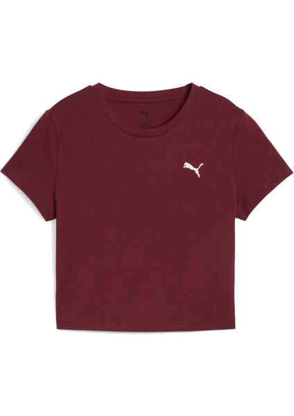 Kadın Kırmızı Puma Wardrobe Ess Baby Tee Kırmızı Kadın Crop fiyatları
