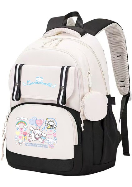 Cinnamoroll büyük kulaklı köpek sevimli çocuk okul çantası ortaokul ve lise öğrencileri için büyük kapasiteli okul çantası (Yurt Dışından)