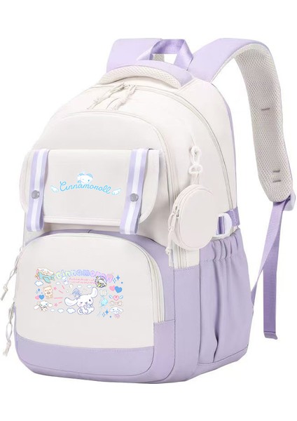 Cinnamoroll büyük kulaklı köpek sevimli çocuk okul çantası ortaokul ve lise öğrencileri için büyük kapasiteli okul çantası (Yurt Dışından)