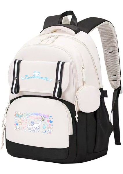 Cinnamoroll büyük kulaklı köpek sevimli çocuk okul çantası ortaokul ve lise öğrencileri için büyük kapasiteli okul çantası (Yurt Dışından)