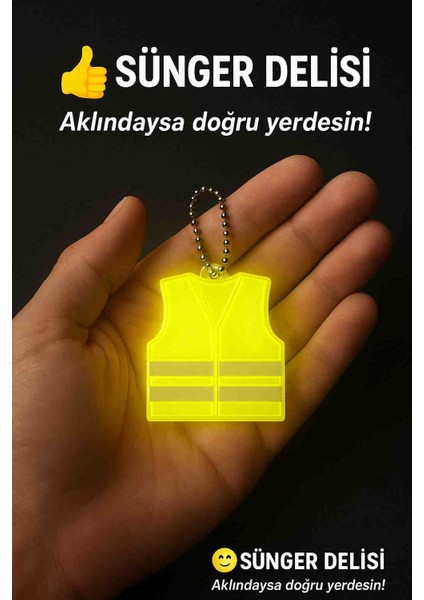 2’li Mini Reflektörlü Gece Görüşlü Anahtarlık Seti | Güvenlik & Şık Tasarım | 👍😊 Sünger Delisi