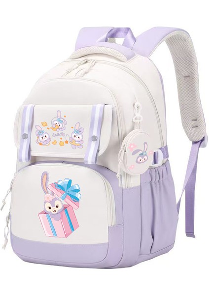 Kampüs Çok Yönlü Öğrenci Sırt Çantası Tatlı Küçük Taze Çizgi Film Sırt Çantası (Yurt Dışından)