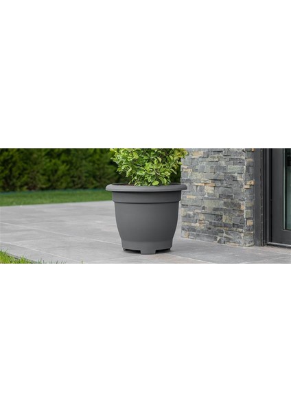 So-Vhs8 Dekoratif Vaha Saksı Iç ve Dış Mekan 54 Lt Antrasit 3 Adet modelleri