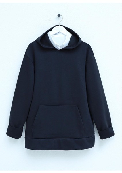 Kapşonlu Sweatshirt Siyah