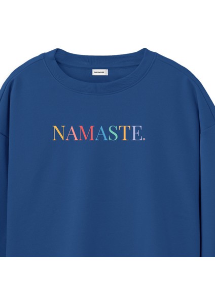 Namaste - Regular Sweatshirt Royal Mavi fiyatları