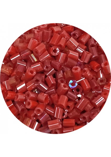 Kesme Cam Boncuk 2mm - 20 Gram - Koyu Kırmızı -BNC322 fiyatları