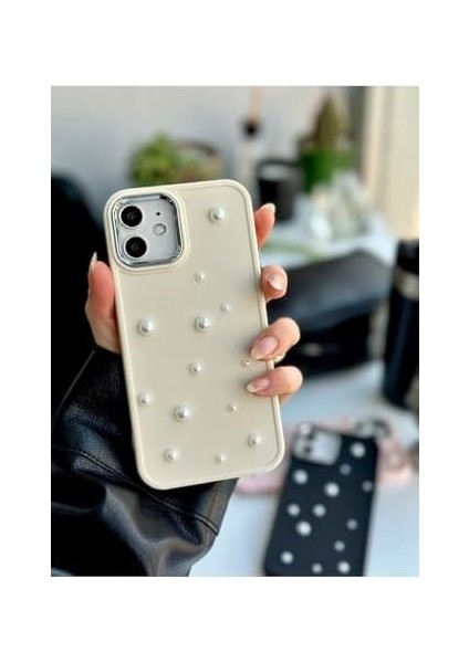 Aksesuar Iphone 12 ve 12 Pro Uyumlu Pearl Tasarım Oyuncaklı Esnek Silikon Kılıf - Krempearl fiyatları
