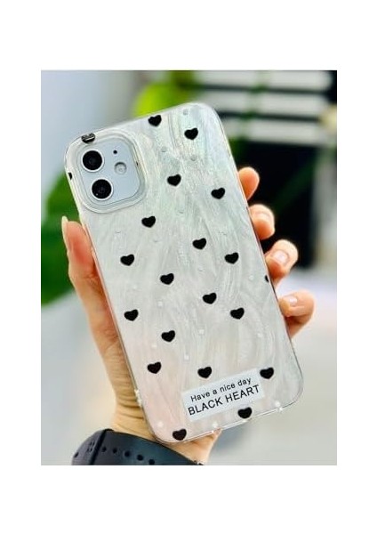 Aksesuar Iphone 11 ile Uyumlu Shine Kalp Tasarımlı Renk Geçişli Parlak Silikon Korumalı Kılıf modelleri
