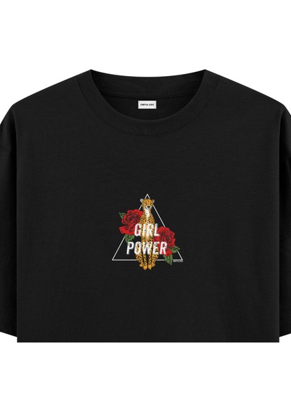 Girl Power - Oversize T-Shirt Siyah fiyatları