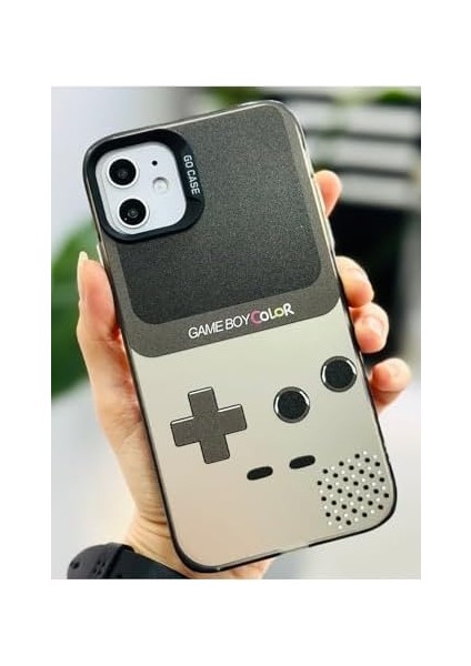 Aksesuar Iphone 11 ile Uyumlu Köşeli Parmak Izi Bırakmaz Gameboy Baskılı Metalik Electro Silikon Kılıf fiyatları