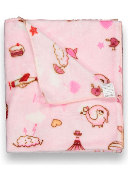 Desenli Peluş Battaniye