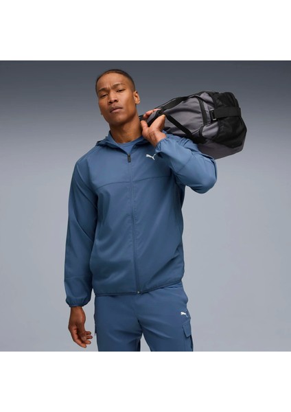 Erkek Mavi Puma M Tad Tech Woven Full Zip Mavi Erkek Fermuarlı Ceket
