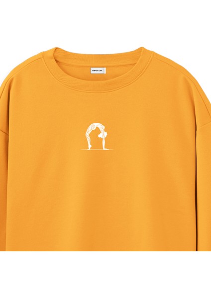 Chakrasana Yoga Regular Sweatshirt Portakal fiyatları