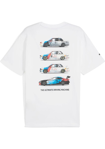 Erkek Beyaz Puma Bmw Mms Car Graphic Tee 2 Beyaz Erkek T-Shirt fırsatları