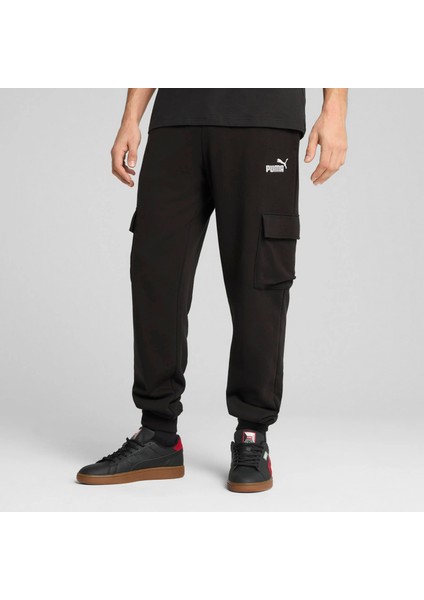 Erkek Siyah Puma Ess No. 1 Logo Cargo Pants Siyah Erkek Eşofman Altı