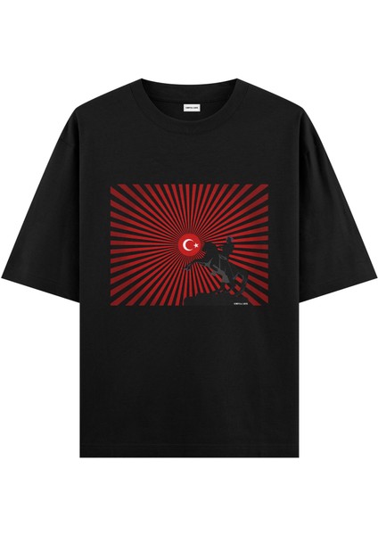 Ulu Önder - Oversize T-Shirt Siyah