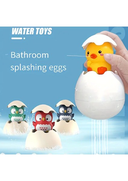 Su Seven Yumurtalar Banyo Oyuncakları Hayvan Figürlü Baykuş Civciv Havuz Deniz Su Oyuncakları Renkli fırsatları