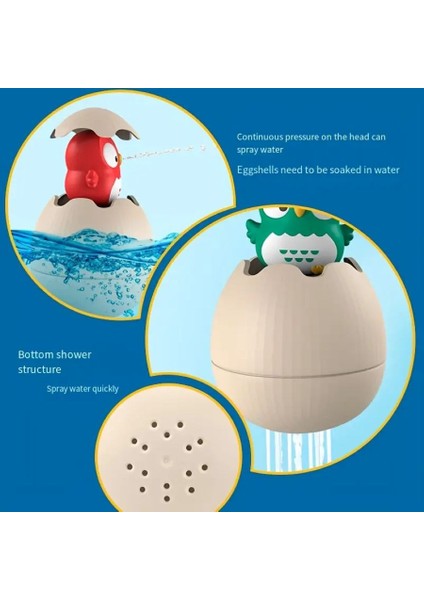 Su Seven Yumurtalar Banyo Oyuncakları Hayvan Figürlü Baykuş Civciv Havuz Deniz Su Oyuncakları Renkli indirimleri