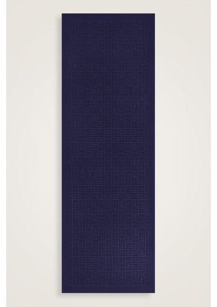 Iman Kare Lacivert Naia Pamuk Şal 70X210