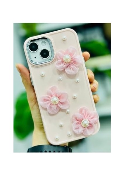 Aksesuar Iphone 13-14 ve 15 ile Uyumlu Tül Çiçek Oyuncak Tasarımlı Esnek Silikon Kılıfı fiyatları