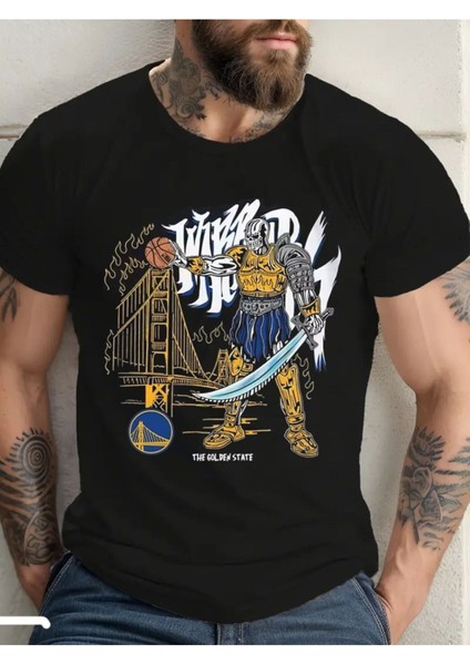 Nba Affliction Style Tasarım Baskılı Unisex Pamuk T-Shirt