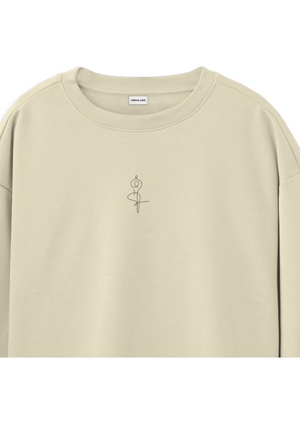 Vrksasana - Regular Sweatshirt Krem fiyatları