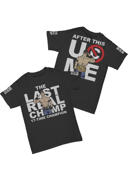 John Cena Uc Me Never Give Up Baskılı Pamuk T-Shirt