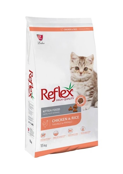 Tavuklu ve Pirinçli Yavru Kedi Maması 15 kg