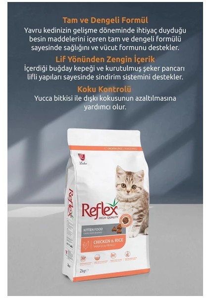 Tavuklu ve Pirinçli Yavru Kedi Maması 15 kg fırsatları