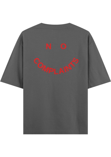 No Complaints - Oversize T-Shirt Antrasit