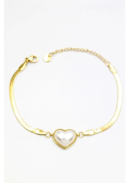 Kalp Bileklik - Altın