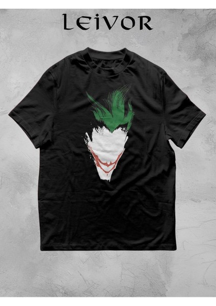 Joker Faceless Batman Ayrıntılı Tasarım Unisex T- Shirt