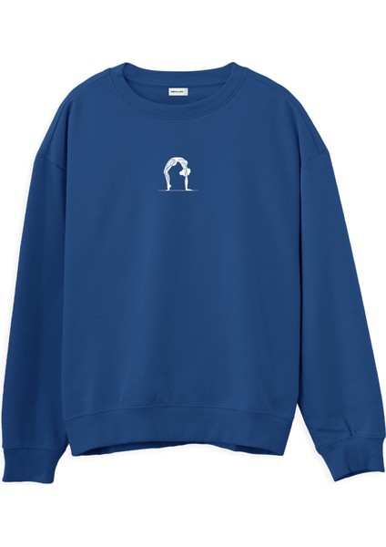 Chakrasana Yoga Regular Sweatshirt Royal Mavi