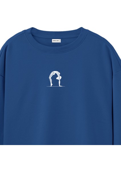Chakrasana Yoga Regular Sweatshirt Royal Mavi fiyatları