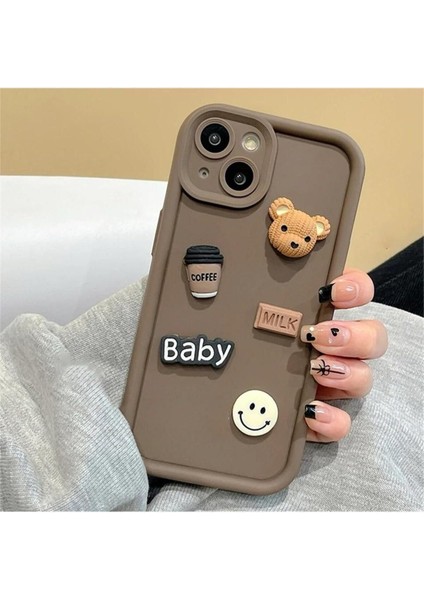 Aksesuar Iphone 13 ve 14 ile Uyumlu Çikolata Baby Oyuncak Tasarımlı Kılıf