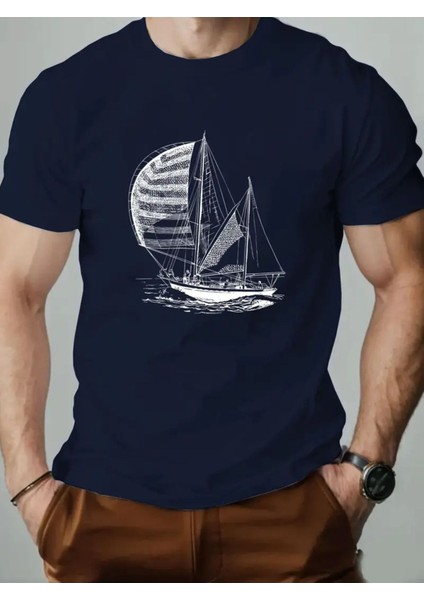 Sandal Özel Tasarım Baskılı Erkek T-Shirt