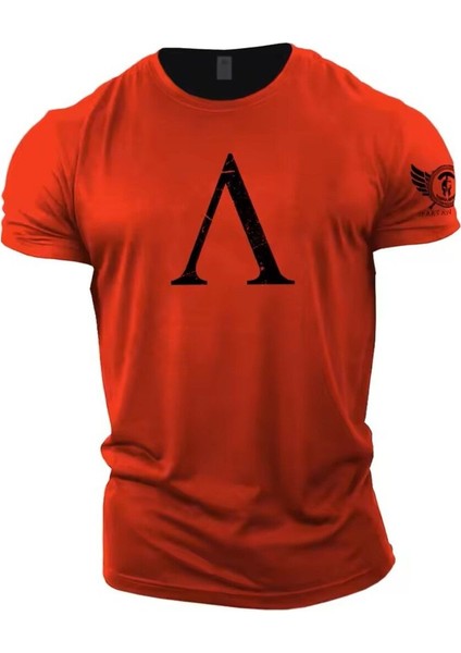 Sparta Baskılı Erkek Pamuk T-Shirt