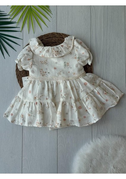 Kız Bebek Pamuklu Müslin Elbise Özel Tasarım modelleri