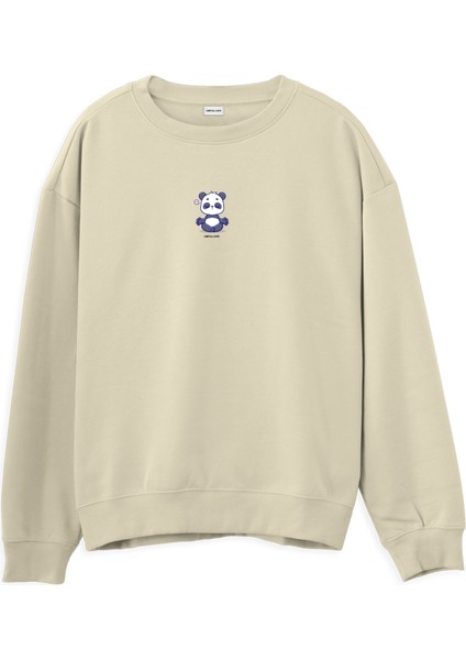 Meditation Yoga Regular Sweatshirt Krem