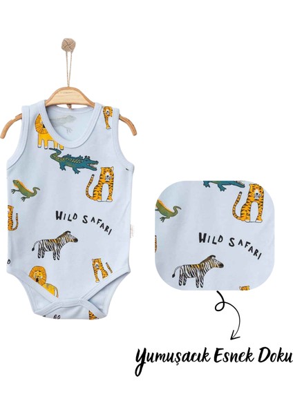 Erkek Bebek&çocuk Askılı Çıtçıtlı Badi 2’li Set – %100 Pamuk, Esnek ve Rahat modelleri