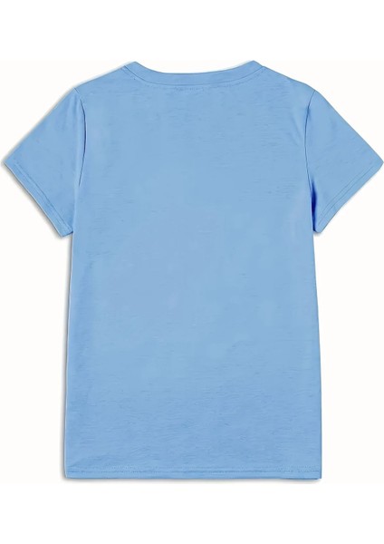 Kalp Minimal Baskılı Kadın Pamuk T-Shirt fiyatları