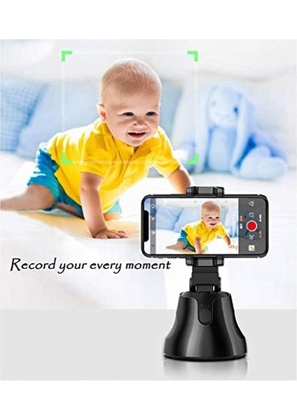 Özçekim Sopa Tripod 360 ° Döndürme Otomatik Akıllı Yüz ve Nesne Izleme Cep Telefonu Tripod Tutucu Video Kaydı Için, Tripod ile Çalışmak Için iPhone Android fiyatları