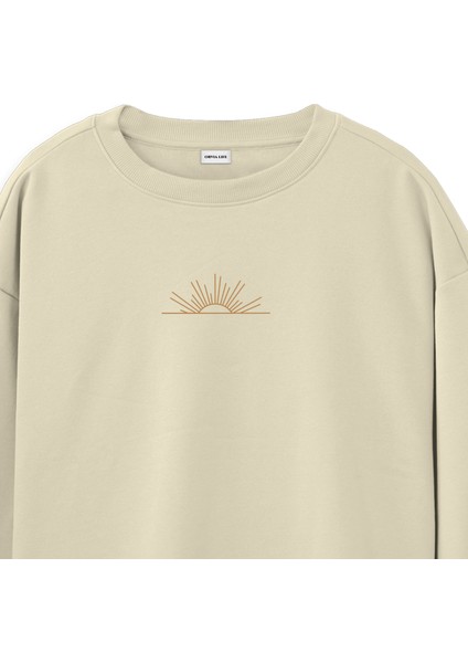 Yang - Regular Sweatshirt Krem fiyatları