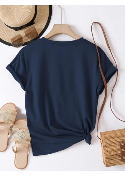 Leopar Kalp Tasarım Baskılı Kadın Pamuk T-Shirt fiyatları