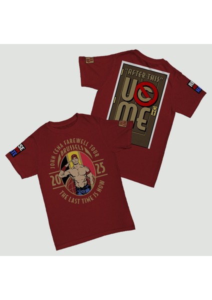 John Cena Uc Me Never Give Up Baskılı Pamuk T-Shirt