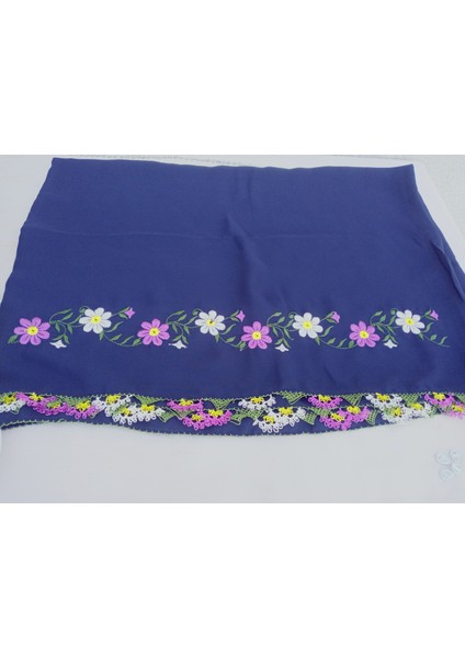 El Emeği Nakış Işlemeli Iğne Oyalı Namaz Örtüsü Çeyizlik Mevlit Başörtüsü Krep Kumaş 145X75 cm fiyatları