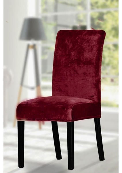 Kadife Sandalye Kılıfı – Esnek, Yıkanabilir, Kaymaz, Şık Tasarım – Modern Dekoratif Sandalye Örtüsü